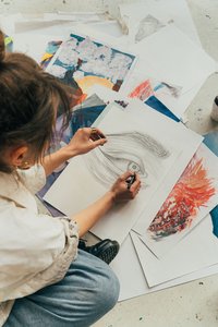 Logo voor Kunstwedstrijd Katwijk: met kunst armoede zichtbaar maken