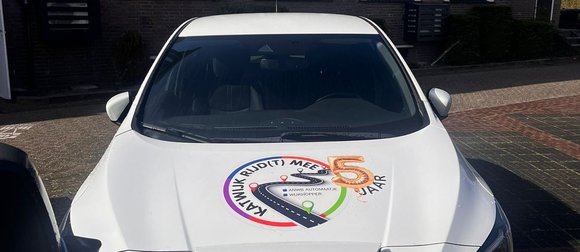 Logo voor Al 5 jaar onderweg met Katwijk Rijd(t) Mee