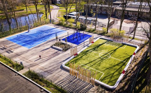Logo voor Katwijk opent eerste Krajicek Playground in de wijken Hoornes en Rijnsoeve