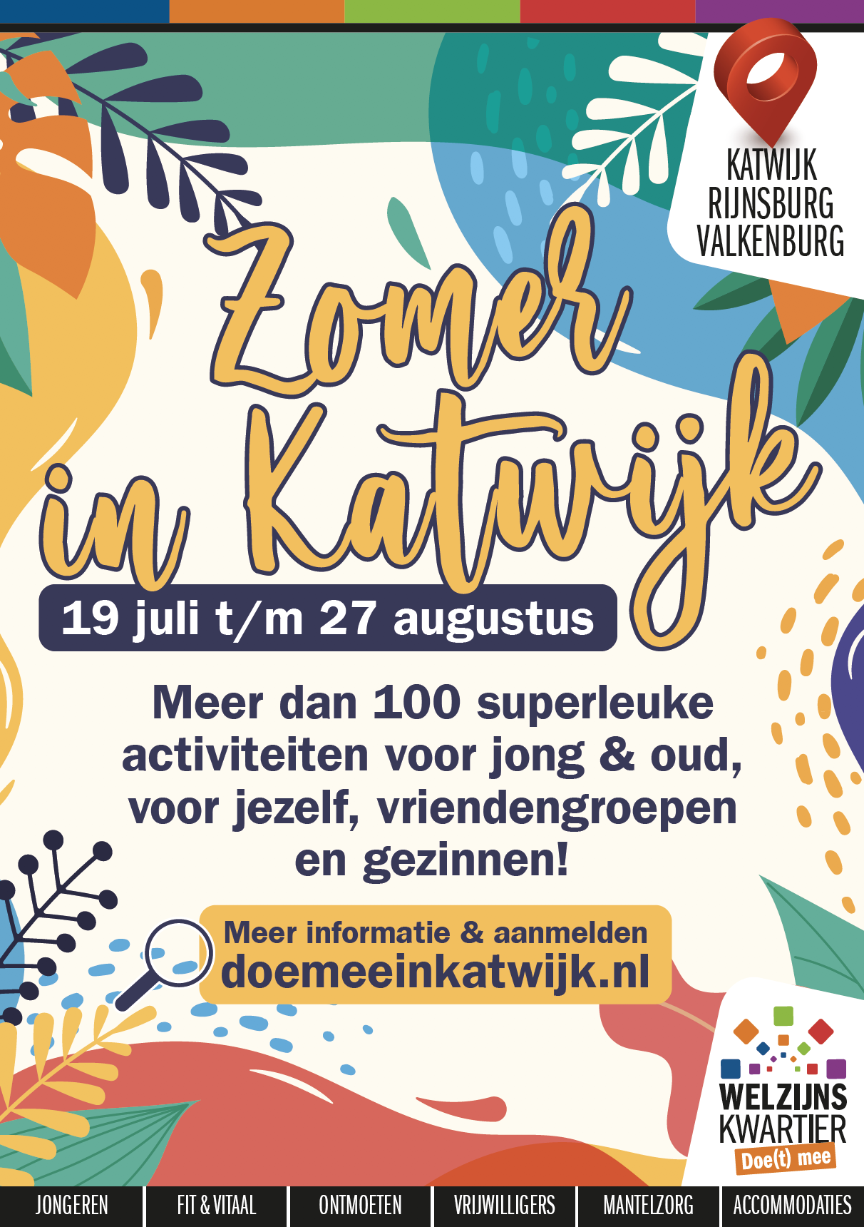 Uitnodiging tekst voor Zomer in Katwijk 2021
